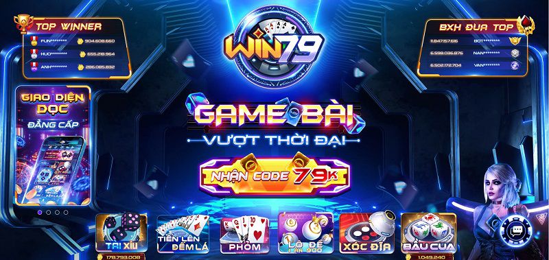 Win79 là cổng game uy tín hàng đầu, thu hút đông đảo người chơi